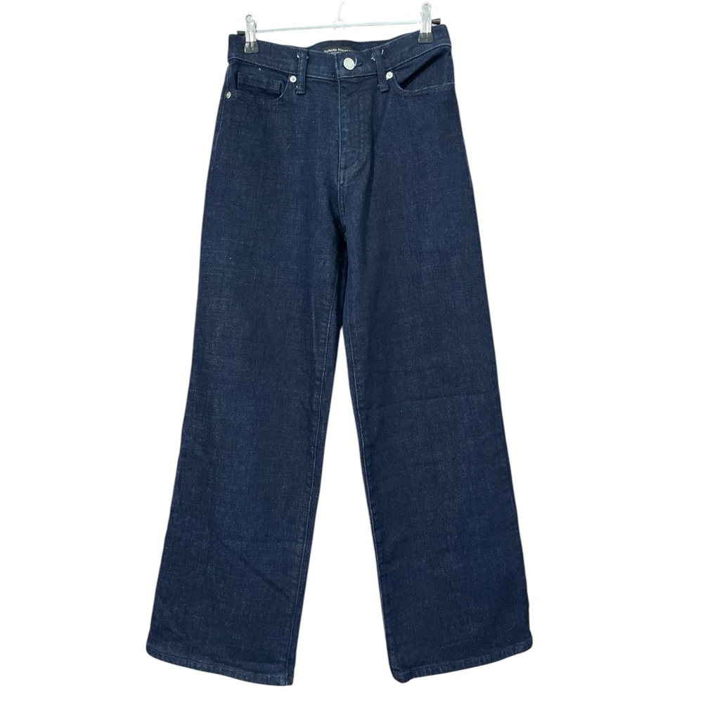 BANANA REPUBLIC High-Rise Wide Leg Denim Jean dark wash, size 25P petite NWOT - Picture 2 of 8